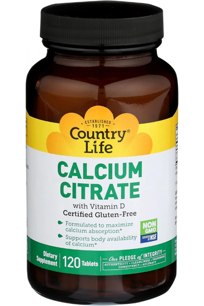 COUNTRY LIFE Calcium Citrate Tablets 120'S
