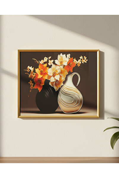 REDTAG Gold Frame Acrylic Diamonds Wall Art