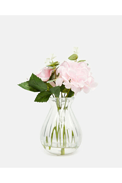 REDTAG Pink Flower Arrangement In Glass Vase