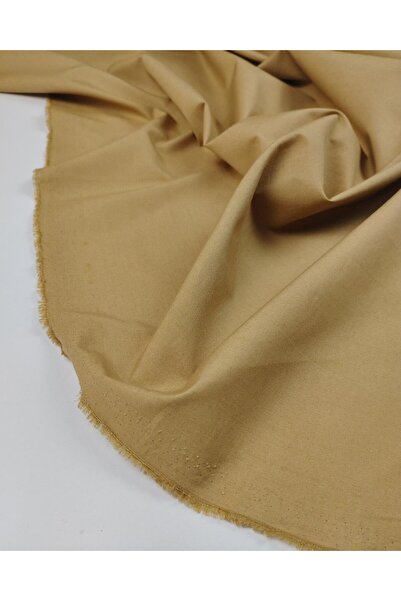 Kumaş Parça Țesătură poplin de culoare cafea cu lapte (lățime 145 cm x lungim...