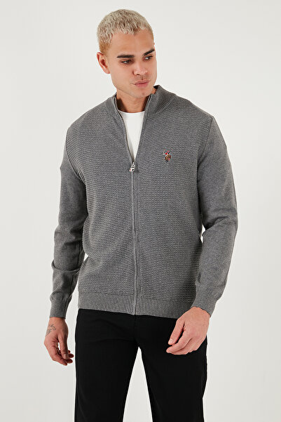 U.S. Polo Assn. U.S. Polo Cotton Slim Fit Logo Cardigan Men's Cardigan G081Sz0Th2227188