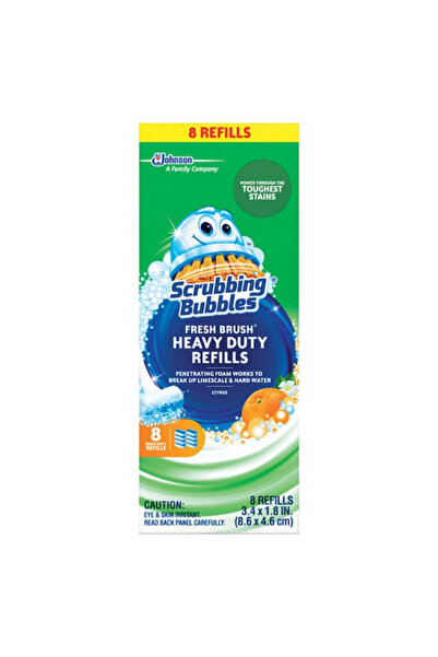 Scrubbing Bubbles عبوات تنظيف المرحاض فريش براش شديدة التحمل، برائحة الحمضيات...