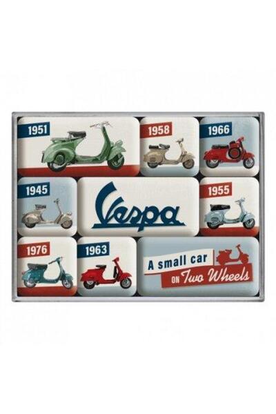 Nostalgic Art Set magneti Vespa Model Chart
