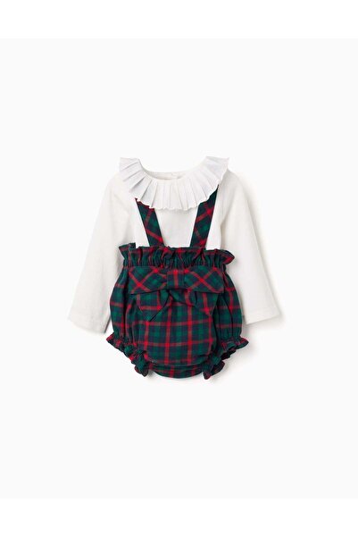 Ziddy SET BLOUSE BLOOMERS, DARK GREEN, 0/0M