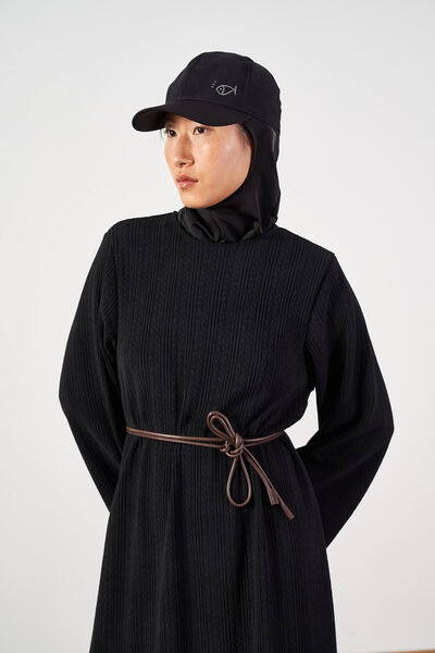 Mevra Ζώνη από συνθετικό δέρμα καφέ