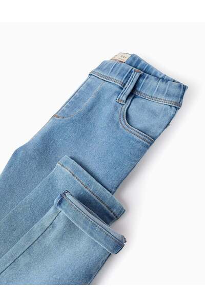 Ziddy Denim Jeggings for Girls, Light Blue