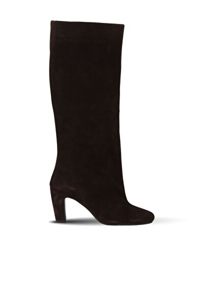 Bueno Shoes Brown Suede Women's Heeled Boots 39Wc2958