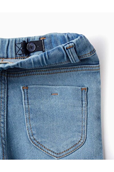 Ziddy Denim Jeggings for Girls, Light Blue