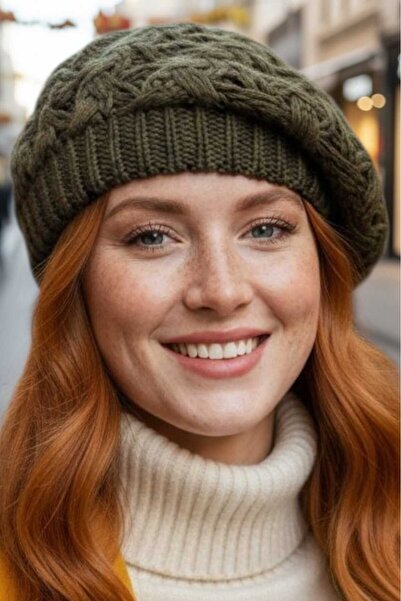 Trenderrs Women's Knitwear Knitted Painter Beret