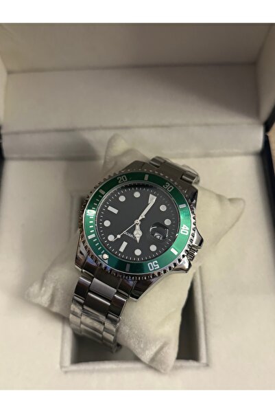 QUARTZ Steel Men's Wristwatch with Calendar in Gift Box