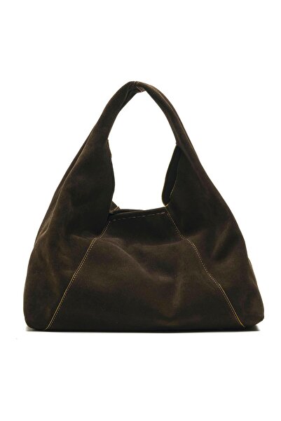 Sofia Baldi Poche Khaki Suede Women's Bag