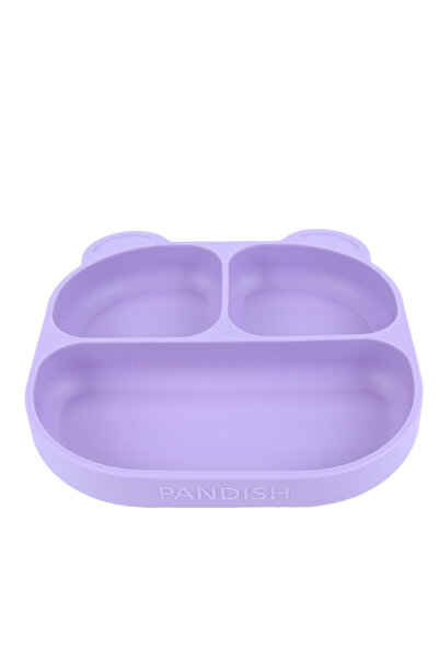 pandish Vakum Tabanlı Silikon Mama Tabağı Violet Purple