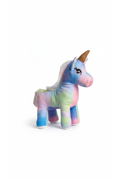 MASSALTOYS Peluş Unicorn Figürlü Yastık 33 Cm. (GÖKKUŞAĞI) Uyku Arkadaşı & Oy...