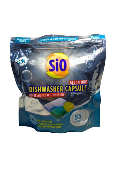 Sio Capsule de detergent pentru mașina de spălat vase, 55 spălări