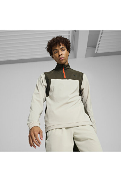 Puma Fit Trend Woven Jacket Bej Erkek Sweatshirt