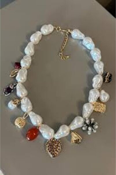 CHARMLUCKY Pearl Charm Necklace