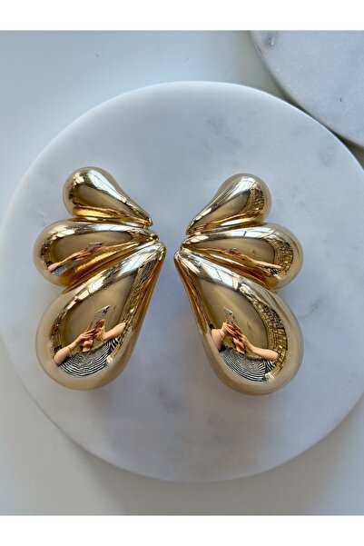 CHARMLUCKY Steel 3D Drop Earrings