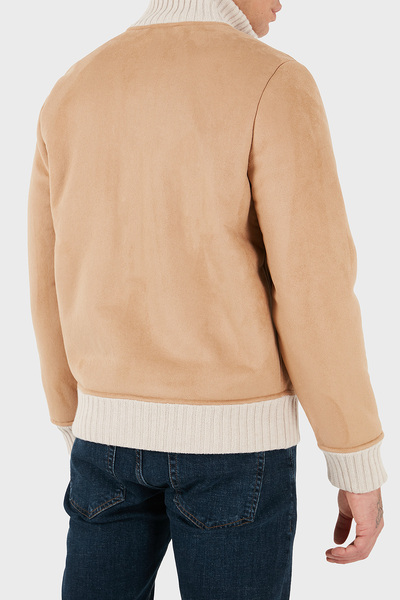 GRAN SASSO 100% Wool Regular Fit Mock Neck Zip Jacket Men's Jacket 78148 58000 120