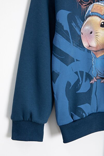 Cansın Mini cu imprimeu cu căptușeală din fleece Set de trening pentru băieți