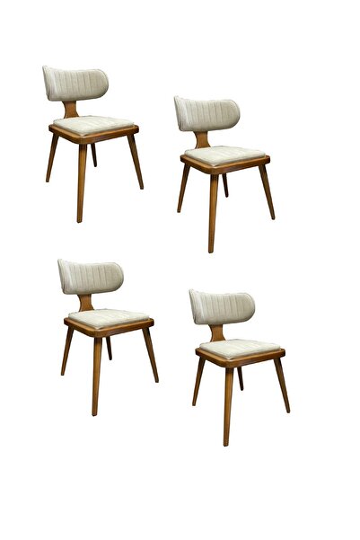 monitasarım Luvia Ahşap Sandalye - Yeni Nesil Ahşap Mutfak Sandalyesi - Yemek...