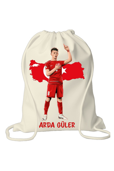 SEP MARCH Çocuk İpli Futbol Sırt Çantası 35x40 cm, Kişiye Özel Baskılı, İsiml...