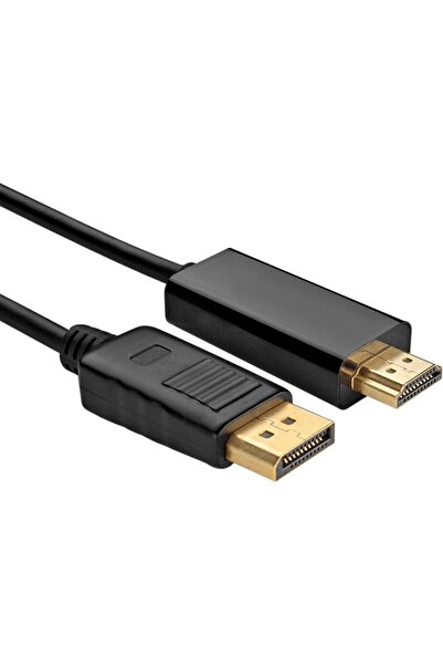 Jedi 1.8 Metre Displayport-hdmı Kablo (DP TO HDMI) 60hz,1440p,2k Monitör-pc Görüntü Kablosu Premium