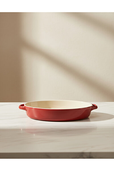 REDTAG طبق خبز بيضاوي أحمر