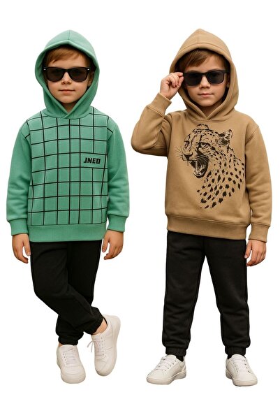 canmana kids&baby 2 Комплект спортен екип с качулка и 3 ленти с принт Shardone