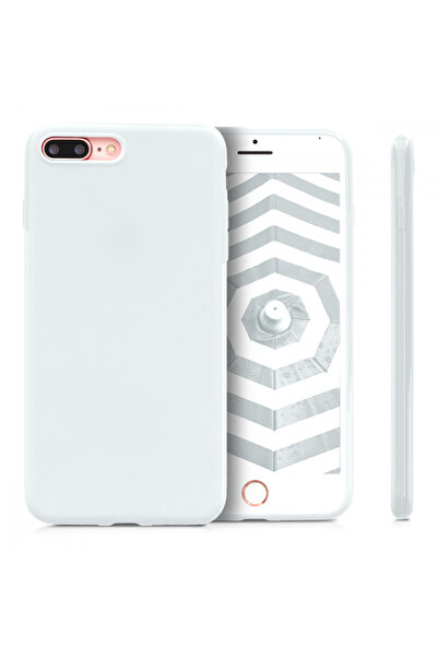 KWmobile Case for Apple iPhone 8 Plus / iPhone 7 Plus, Silicone, White, 39499.48