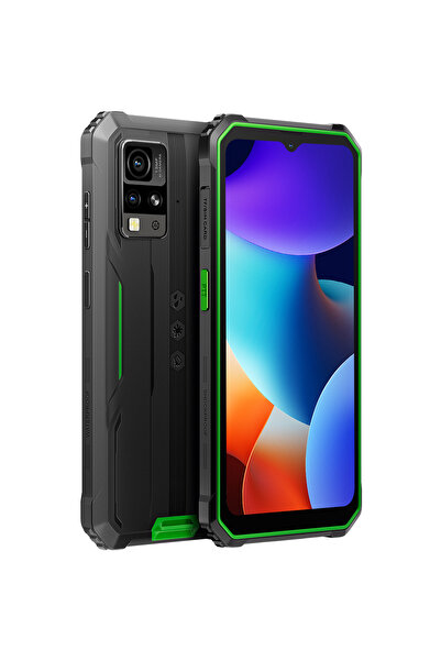 Blackview BV4800 Pro Smartphone, 4G, 12GB RAM/128GB, 6.56" HD+, Android 14, 5180mAh, IP68/IP69K, NFC, Green
