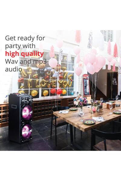 AKAI DJ-222 portable active speaker with BT, DJ effect, battery, TrolleR