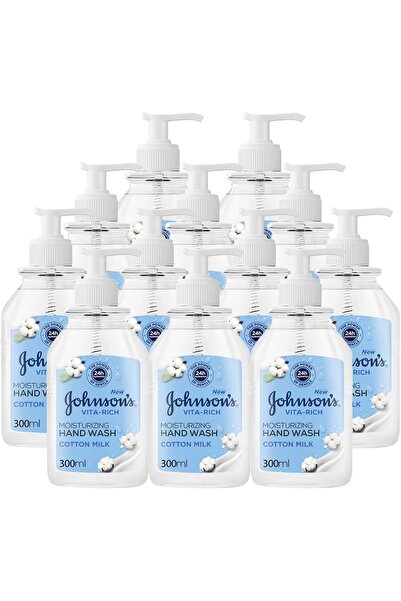 Johnson & Johnson Johnson's Vita Rich Moisturizing Hand Wash - Cotton Milk 12×300 ml