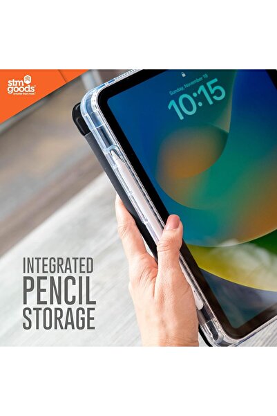 STM Opp iPad 10th Gen Protective Case with Origami Magnetic Cover - Black