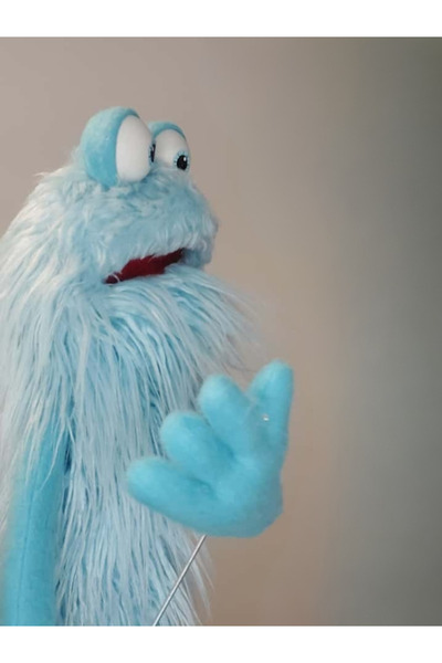 Trend Kukla "Buzşeker" El Yapımı Kukla – Tek Kol Hareketli, Oynar Ağız, Vantrolog Kukla