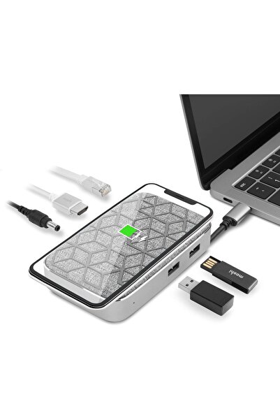 Moshi Symbus USBC Dock with Wireless Charging (Gray)