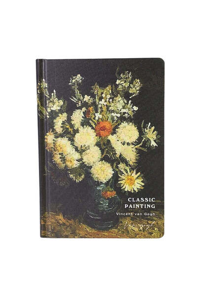 SAFECARE Caiet Van Gogh Mediu, Format A5, Imprimeu Vază cu Garoafe
