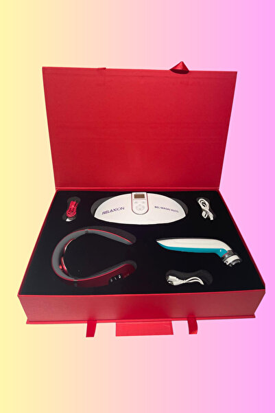 Relaxion Üçlü Masaj Ve Bakım Seti (Bel Masaj ,Boyun Masaj, Yüz Masaj + Cilt bakım)