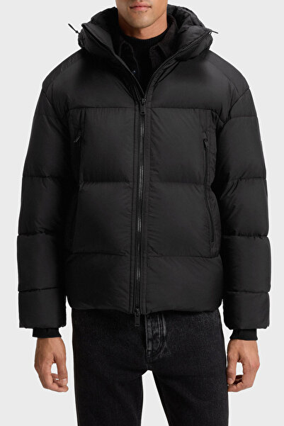 BOSS Kapitoneli Oversize Fit Çıkarılabilir Kapüşonlu Şişme Mont Erkek MONT 50...