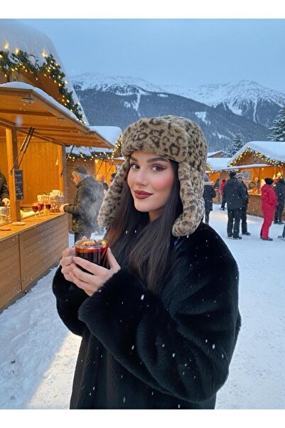 Goldmine قبعة طيار نسائية من القطيفة