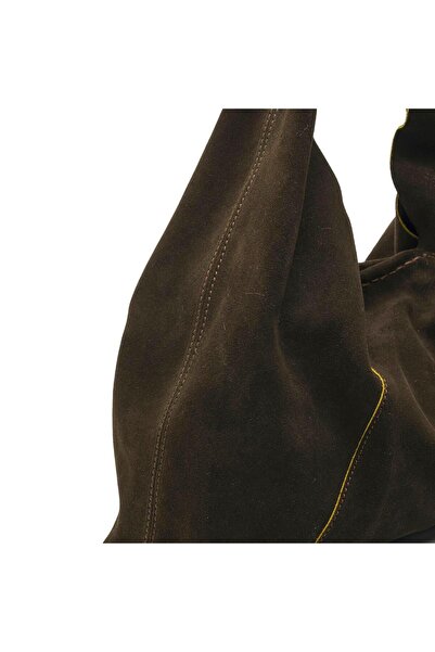 Sofia Baldi Poche Khaki Suede Women's Bag