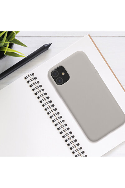 KWmobile Case for Apple iPhone 11, Silicone, Gray, 50791.43