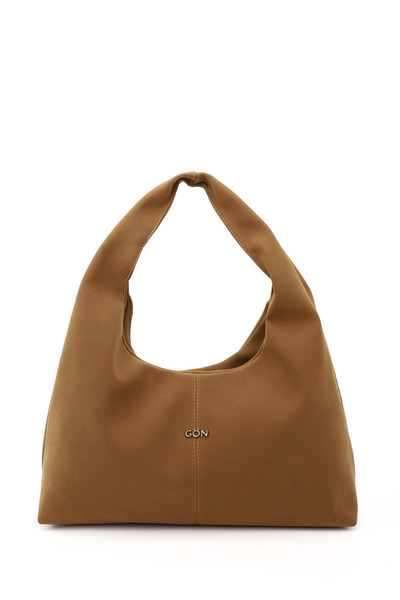 GÖNDERİ(R) Women's / Girls' Tan Suede Hand and Shoulder Bag