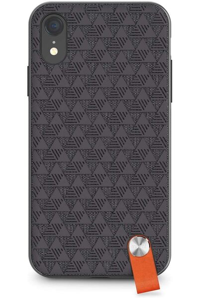 Moshi جراب ألترا سليم هاردشيل مع حزام لهاتف iPhone XR - أسود