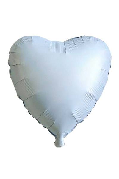 Çemrek Süs Parti بالون على شكل قلب أزرق فاتح مطفي مقاس 18 بوصة