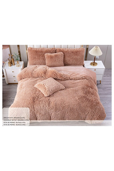 FIONNA.RO Lenjerie Fluffy 6 Piese - Bej Capucinno