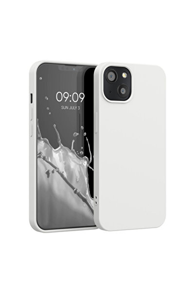 KWmobile Case for Apple iPhone 13, Silicone, White, 55948.48,
