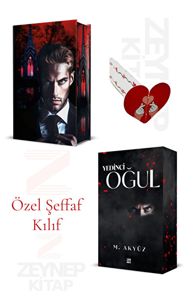 Dokuz Yayınları Yedinci Oğul - M.Akyüz (CİLTLİ) Özel Tasarım Kalp Ayraç Hediye