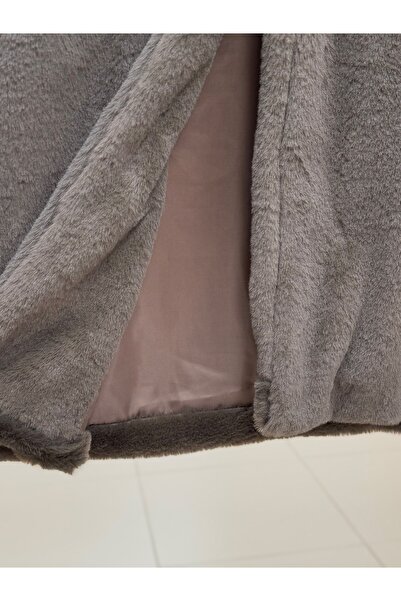 MİHRA STORE Adira Plush Vest-Zi̇3139 Brown