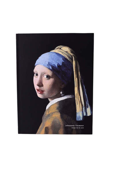 SAFECARE Caiet Johannes Vermeer, Imprimeu Fata cu cercel de perlă, Design elegant