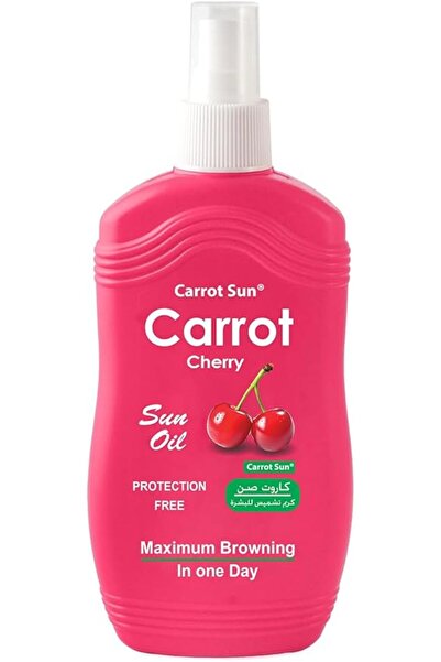 Carrot Sun بخاخ زيت تسمير البشرة - برائحة الكرز - 200 مل